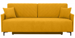 LOGAN LUX 3DL BRW 3 Seater Sofa Bed Yellow