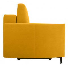 LOGAN LUX 3DL BRW 3 Seater Sofa Bed Yellow