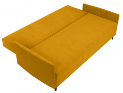 LOGAN LUX 3DL BRW 3 Seater Sofa Bed Yellow