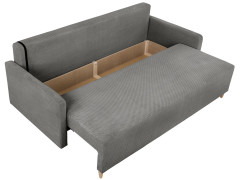 SIGMA LUX 3DL BRW 3 Seater Sofa Grey Onega 7