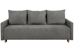 SIGMA LUX 3DL BRW 3 Seater Sofa Grey Onega 7
