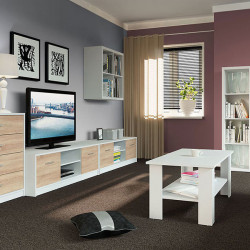 NEPO PLUS BRW Living Room Furniture Set