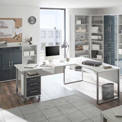 OFFICE LUX BRW Cabinet Furniture Set