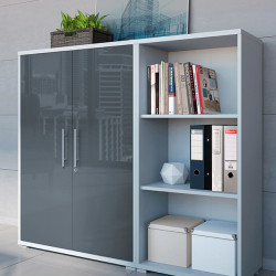 OFFICE LUX BRW Cabinet Furniture Set