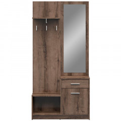 PPK NEPO PLUS BRW Mini Hallway Furniture Set