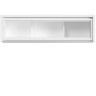 SFW1W/140 KASPIAN BRW (white) Wall Glass-Fronted Cabinet