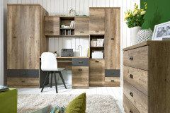 REG3D2S MALCOLM BRW Shelf Unit