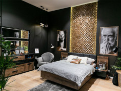 LOZ/160/B KASSEL BRW Bed with Storage and a Lifting Mechanism