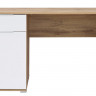 BIU/120 ZELE BRW Desk (Wotan Oak / White Gloss)