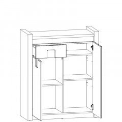 ALAMEDA BRW Hallway Furniture Set