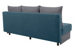 TONI LUX 3DL BRW 3 Seater Sofa Bed Blue
