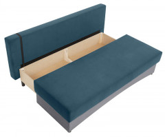 TONI LUX 3DL BRW 3 Seater Sofa Bed Blue