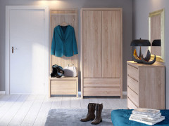 KASPIAN BRW (sonoma) Entrance Hall Furniture Set