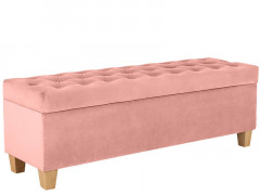 TAJA WOOD BRW Pouf Pink