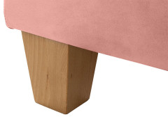 TAJA WOOD BRW Pouf Pink