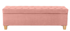 TAJA WOOD BRW Pouf Pink