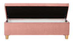 TAJA WOOD BRW Pouf Pink