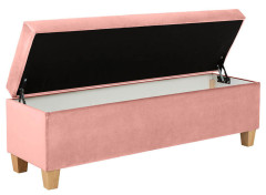 TAJA WOOD BRW Pouf Pink