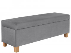TIZI WOOD BRW Pouf Grey