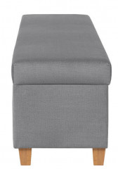 TIZI WOOD BRW Pouf Grey