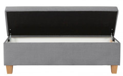 TIZI WOOD BRW Pouf Grey