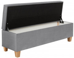 TIZI WOOD BRW Pouf Grey