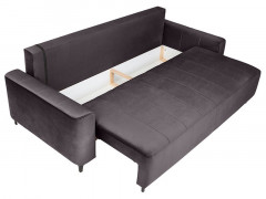 KAMARI LUX 3DL BRW 3 Seater Sofa Bed Anthracite