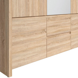 KASPIAN BRW (sonoma) Bedroom Furniture Set