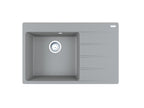 CNG611-78TL — zlewozmywak 1-komorowy kamienny grey komora lewa