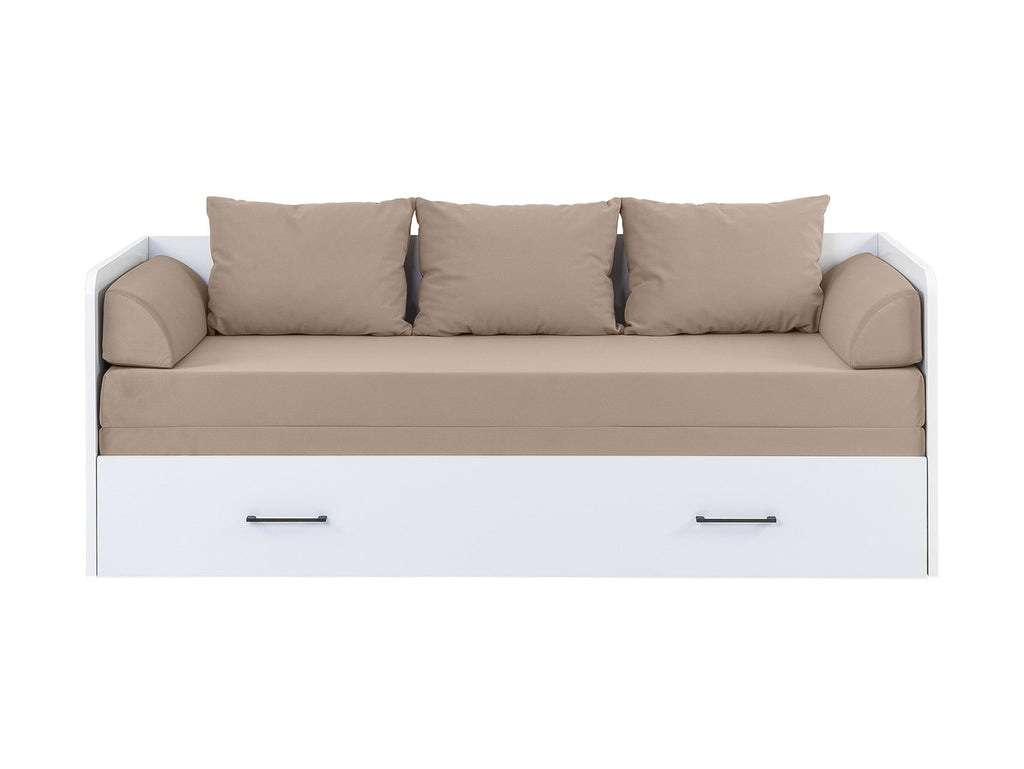 Bed set 80/160 Tetrix with mattress, headboards and cushions Carbo