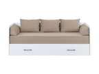 Bed set 80/160 Tetrix with mattress, headboards and cushions Carbo
