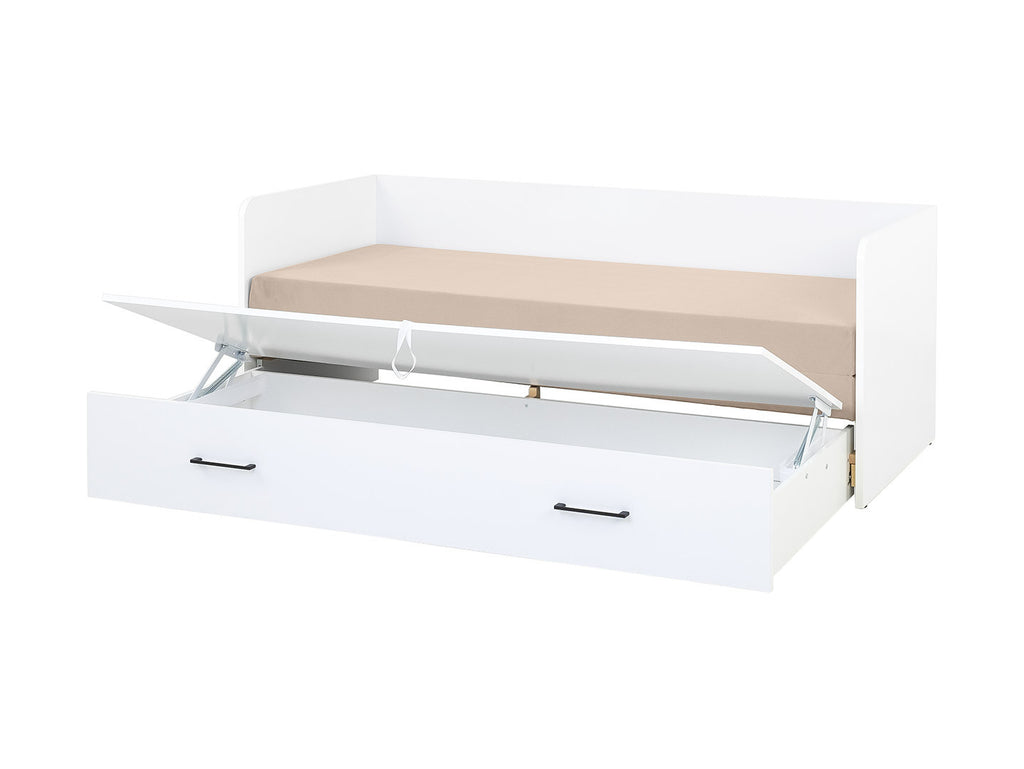 Bed set 80/160 Tetrix with mattress, headboards and cushions Carbo