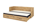 Bed set 80/160 Tetrix with mattress, headboards and cushions Carbo