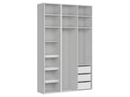 Flex – Schwebetürenschrank 150 cm Weiß