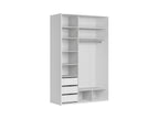 Sliding wardrobe Flex 150 cm with mirror white/cashmere