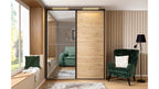 Sliding wardrobe Flex 200 cm with mirror Artisan oak