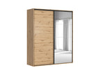 Sliding wardrobe Flex 200 cm with mirror Artisan oak
