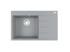CNG611-78TL — zlewozmywak 1-komorowy kamienny grey komora lewa